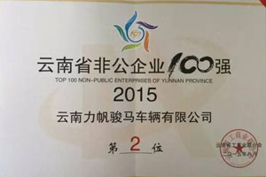 2015云南省非公企业100强在昆发布 力帆时骏勇夺“制造业20强”冠首