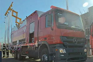 奔驰卡车底盘助力国内首套消防泡沫液远程输转系统