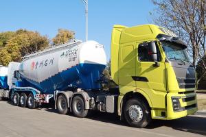 按客户需求改良升级 20台凌宇粉罐半挂车将交付贵州名川
