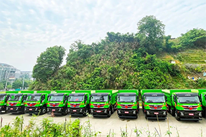 助力怀化工程提速增效，杰狮C6自卸车批量交付红岩十年老用户