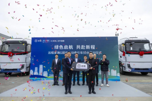 远程星瀚G超级电动万博体育app下载入口
50台交付，赋能干线物流零碳升级
