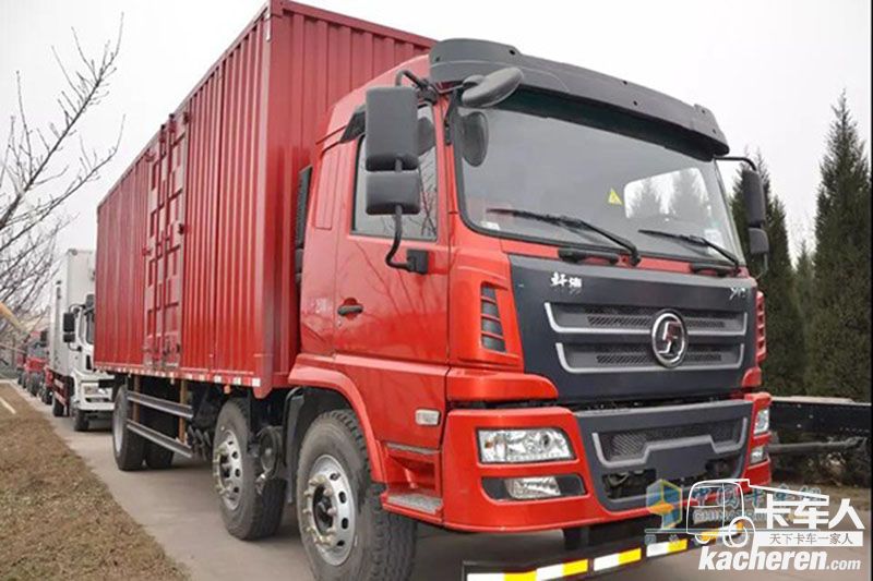 陕汽商用车 轩德X6中卡 220马力 6X2 9.6米 国五 厢式载货车(SX5254XXYGP5)
