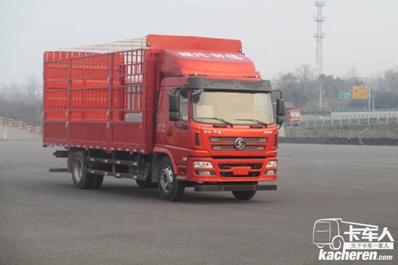 陕汽商用车 轩德X6中卡 复合版 160马力 4X2 6.8米 国五 仓栅式载货车(SX5168CCYGP5)